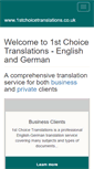 Mobile Screenshot of 1stchoicetranslations.co.uk