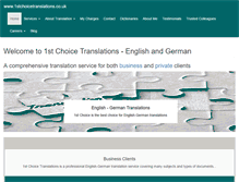 Tablet Screenshot of 1stchoicetranslations.co.uk